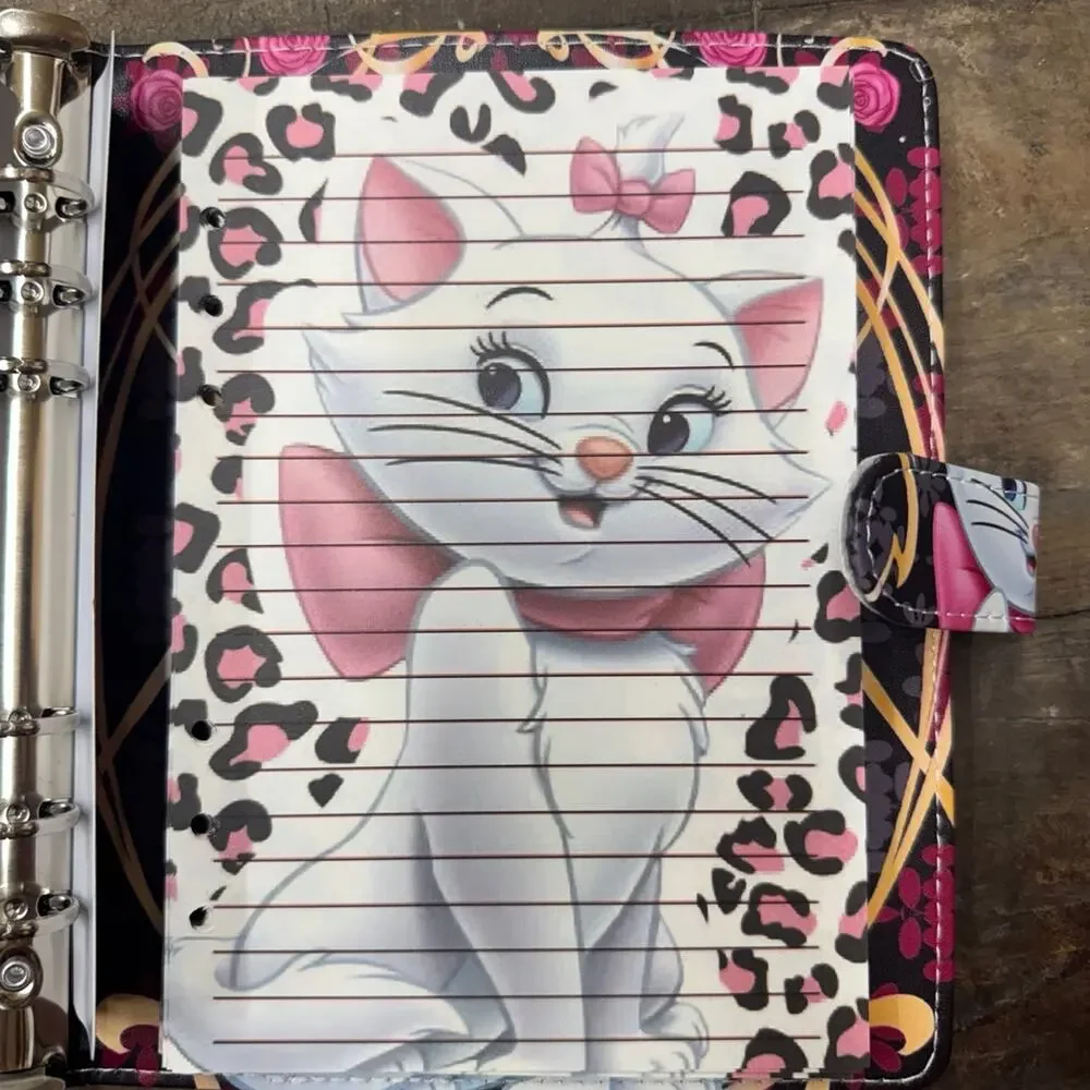 Marie Cat A5 Binder with matching printed paper